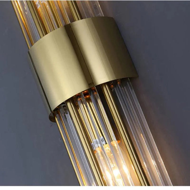 Lampe Murale LED en Cristal - Applique Murale en Acier Inoxydable pour Éclairage Intérieur