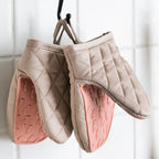 Gant de Four en Silicone en Forme de Poisson - Gant de Cuisine Multifonction avec Doublure en Coton