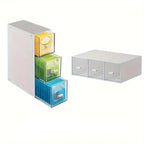 Organisateur de Thé et de Cuisine avec Tiroirs - Boîte de Rangement Compacte à 3 Compartiments