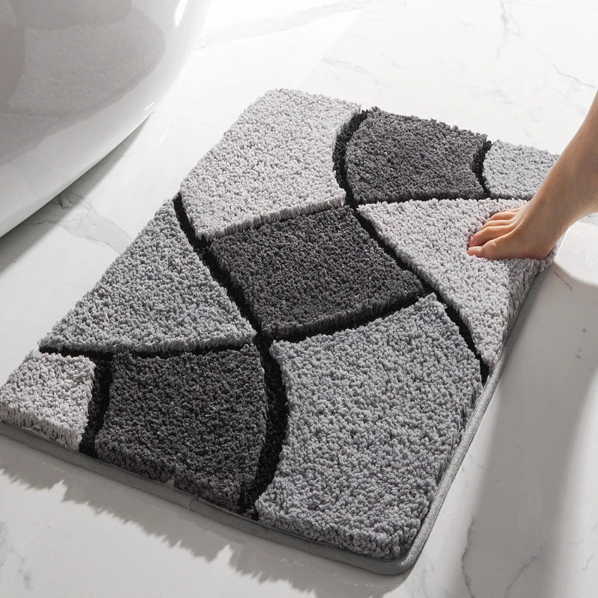 SoftStep - Tapis de Bain en Microfibre pour Salle de Bain