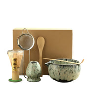 Set de Cérémonie Matcha 6 Pièces - Bol en Céramique et Accessoires en Bois