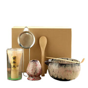 Set de Cérémonie Matcha 6 Pièces - Bol en Céramique et Accessoires en Bois