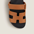 Sandales Plates Femme - Design Slip-On à Bout et Talon Ouverts avec Semelle Épaisse