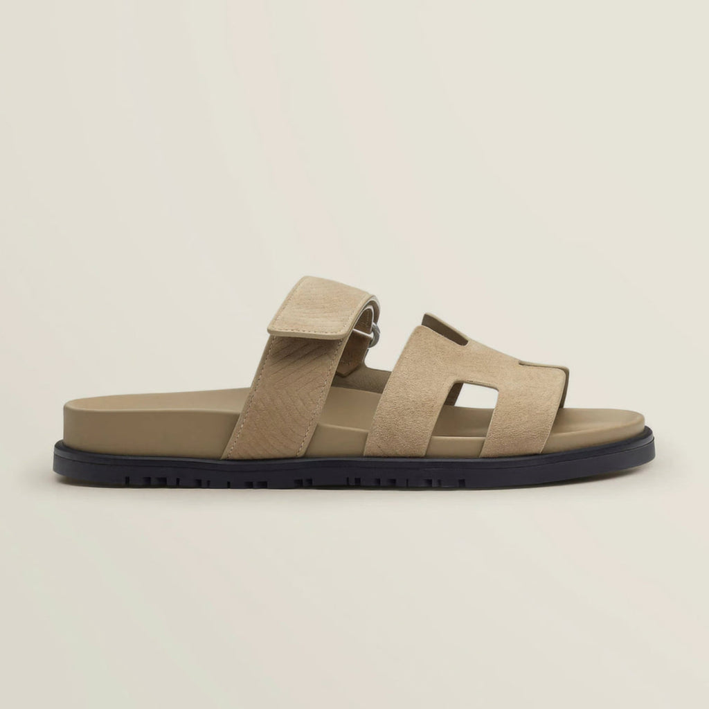 Sandales Plates Femme - Design Slip-On à Bout et Talon Ouverts avec Semelle Épaisse