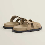 Sandales Plates Femme - Design Slip-On à Bout et Talon Ouverts avec Semelle Épaisse