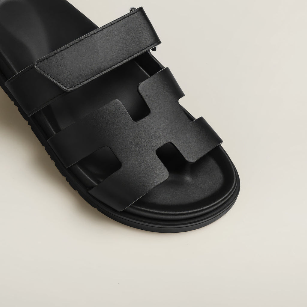 Sandales Plates Femme - Design Slip-On à Bout et Talon Ouverts avec Semelle Épaisse