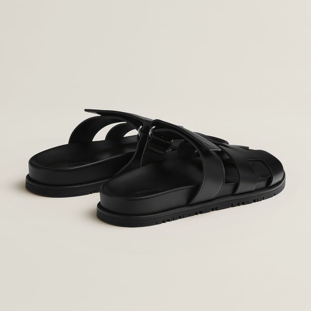 Sandales Plates Femme - Design Slip-On à Bout et Talon Ouverts avec Semelle Épaisse