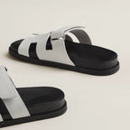 Sandales Plates Femme - Design Slip-On à Bout et Talon Ouverts avec Semelle Épaisse