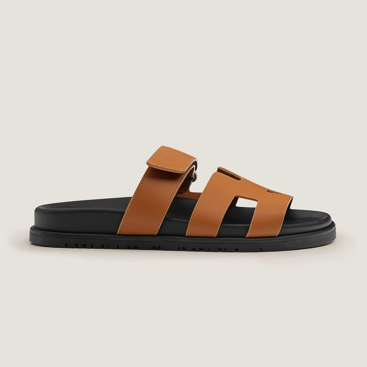 Sandales Plates Femme - Design Slip-On à Bout et Talon Ouverts avec Semelle Épaisse
