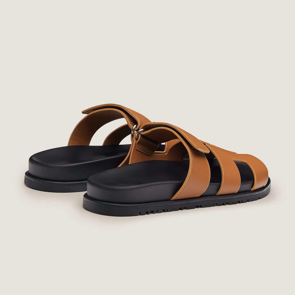 Sandales Plates Femme - Design Slip-On à Bout et Talon Ouverts avec Semelle Épaisse