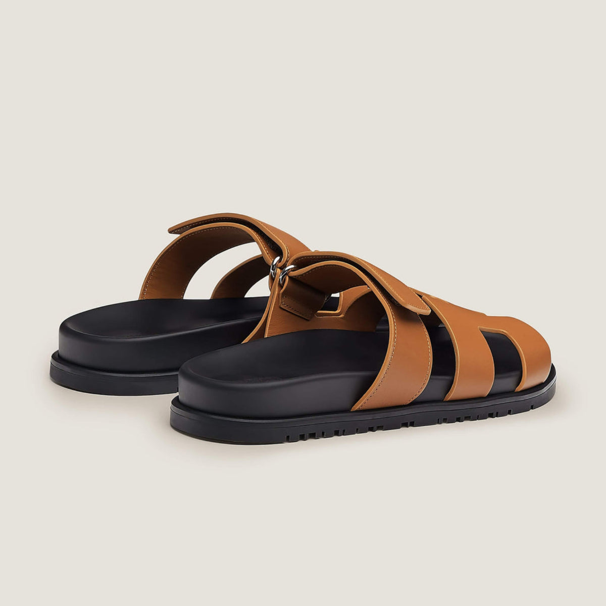 Sandales Plates Femme - Design Slip-On à Bout et Talon Ouverts avec Semelle Épaisse