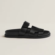 Sandales Plates Femme - Design Slip-On à Bout et Talon Ouverts avec Semelle Épaisse