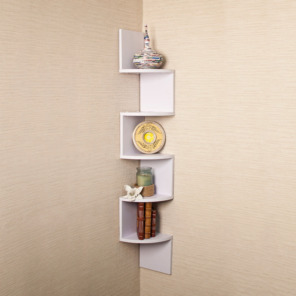 ZigStor - Étagère d'Angle en Zigzag pour Rangement Vertical