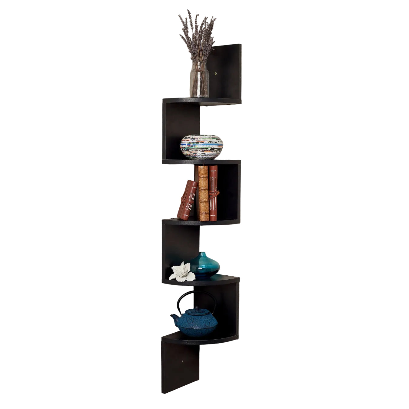 ZigStor - Étagère d'Angle en Zigzag pour Rangement Vertical