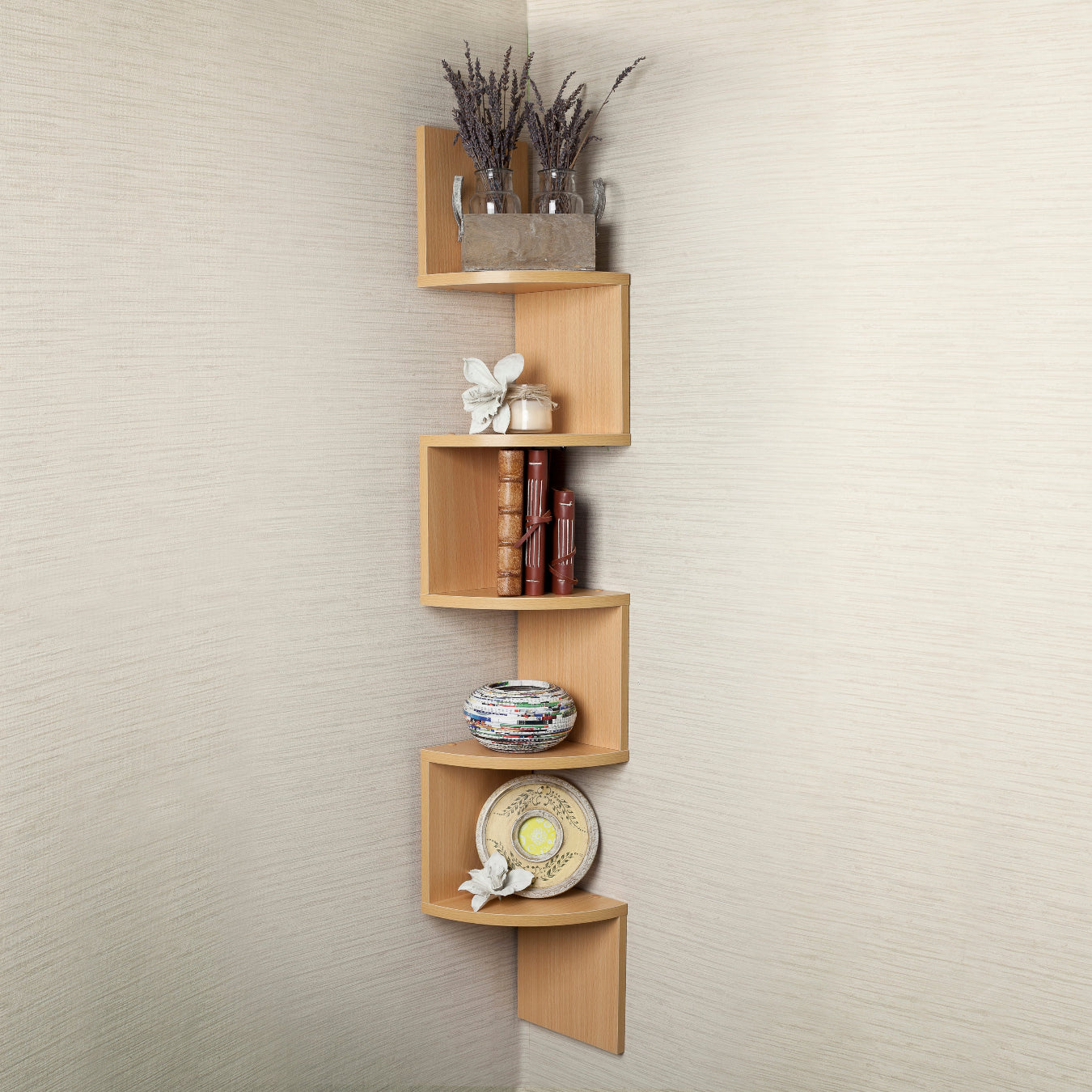 ZigStor - Étagère d'Angle en Zigzag pour Rangement Vertical