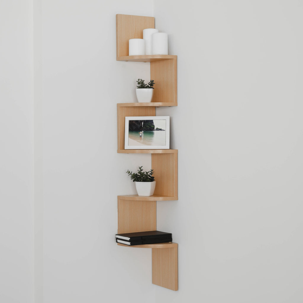 ZigStor - Étagère d'Angle en Zigzag pour Rangement Vertical