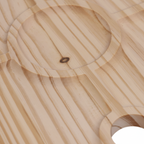 Table de Pique-Nique Portable - Table Pliante en Bois avec Supports pour Verres et Bouteille