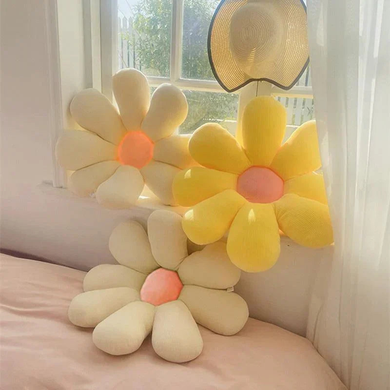 Coussin en Forme de Fleur - Coussin Décoratif Doux pour Canapé, Lit et Coin Lecture