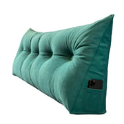 Coussin de Soutien en Forme de Coin - Coussin de Dossier en Coton pour Lit et Canapé