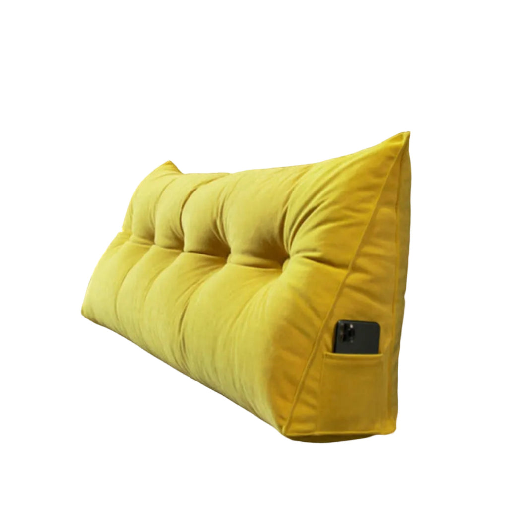 Coussin de Soutien en Forme de Coin - Coussin de Dossier en Coton pour Lit et Canapé