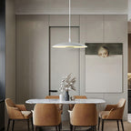 Lampe Pendante LED | Lampe de Plafond en Fer avec LED Intégrée & Finition Nickel | Pour Salle à Manger & Espaces de Vie
