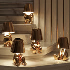 Lampe de Table LED Rechargeable - Aluminium et Résine avec Éclairage Réglable