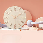 Horloge Murale en Plastique - Horloge Ronde de 30 cm Disponible en Plusieurs Couleurs