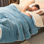 Couverture Réversible en Microfibre - Plaid Tricoté Doux pour Canapé et Lit