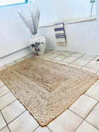 Tapis Rectangulaire en Jute – Tapis Tressé Pour Intérieur