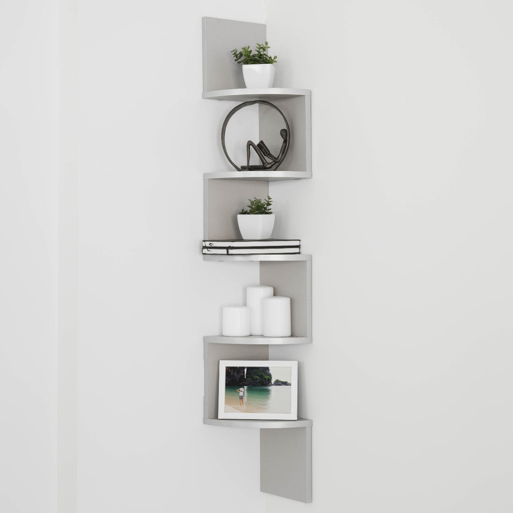 ZigStor - Étagère d'Angle en Zigzag pour Rangement Vertical