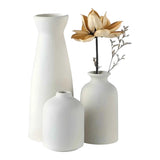 Ensemble de 3 Vases en Céramique - Vases Décoratifs Mats en Trois Tailles