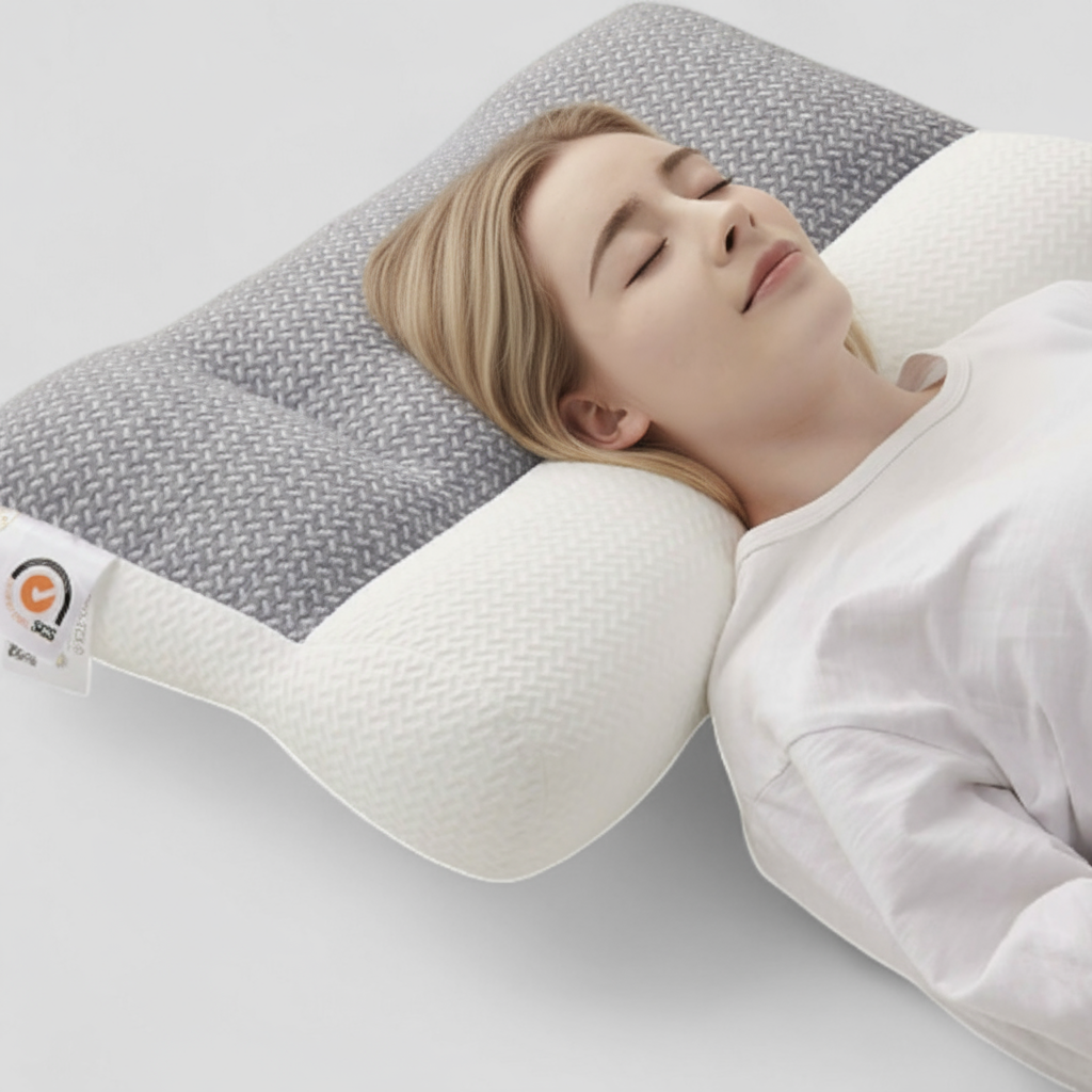 Oreiller Doux Réglable - Coussin Blanc avec Hauteur Ajustable pour le Couchage