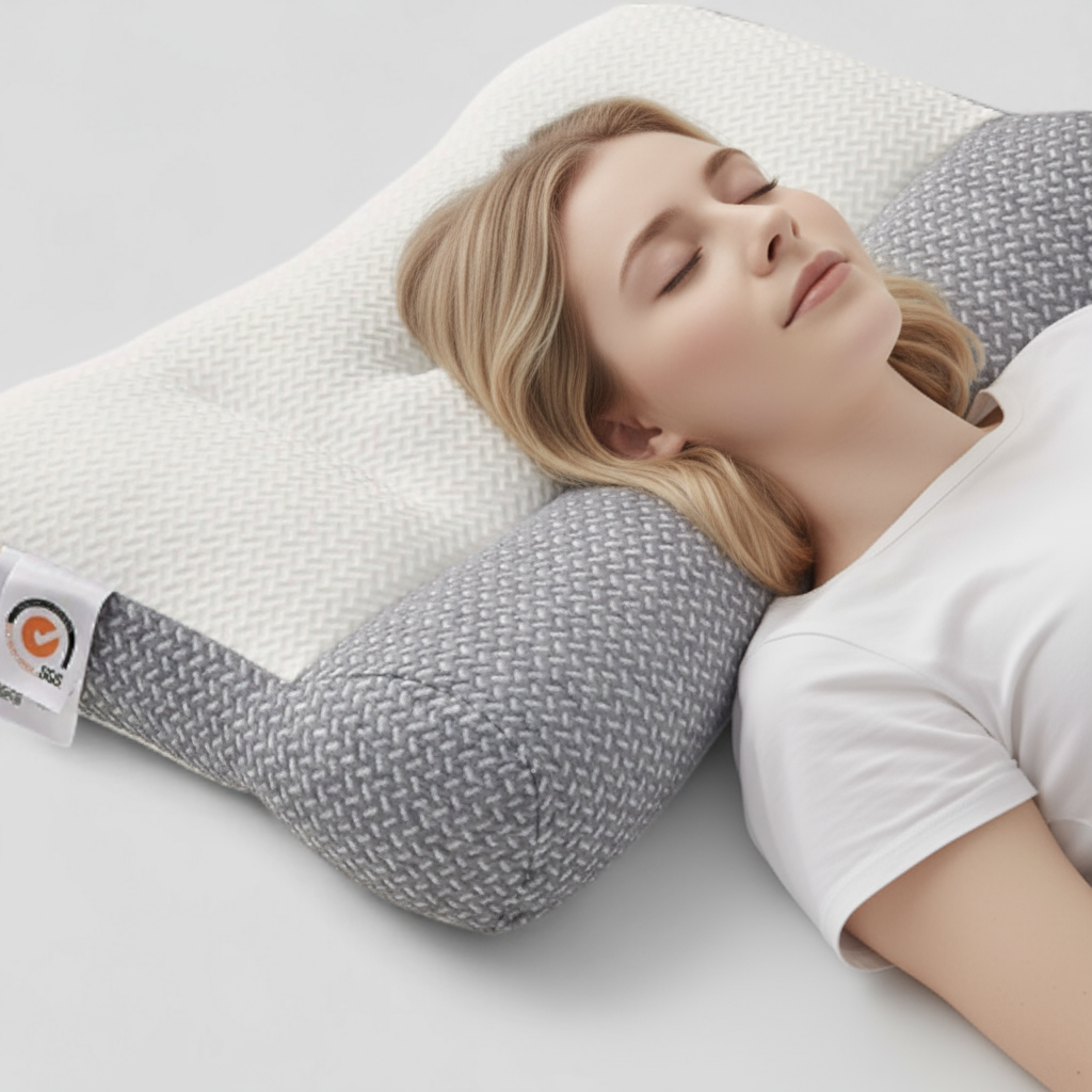 Oreiller Doux Réglable - Coussin Blanc avec Hauteur Ajustable pour le Couchage