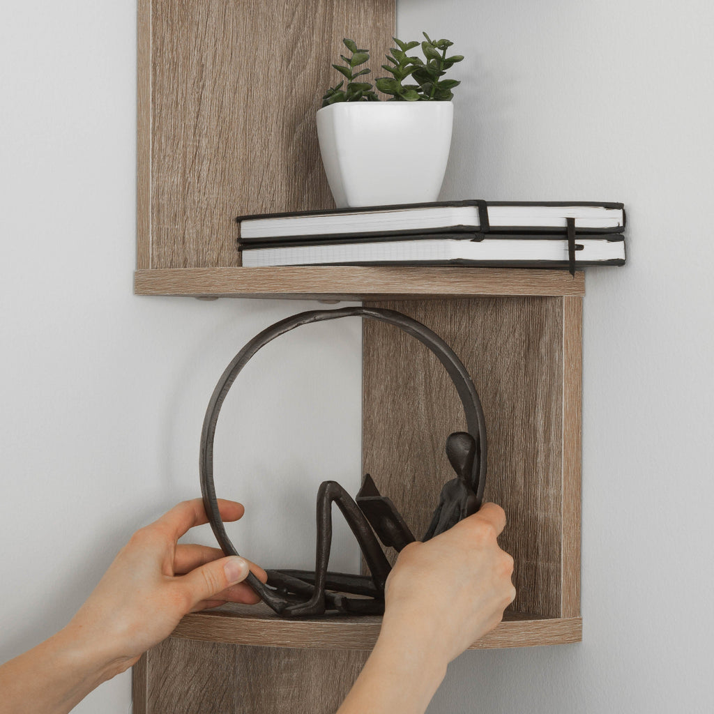 ZigStor - Étagère d'Angle en Zigzag pour Rangement Vertical