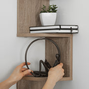 ZigStor - Étagère d'Angle en Zigzag pour Rangement Vertical